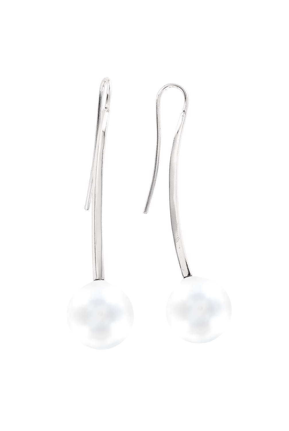 Ohrhänger, Silber 925° , Süßwasser-Zuchtperle, 48 mm Ohrhänger, Silber 925° , Süßwasser-Zuchtperle, 48 mm