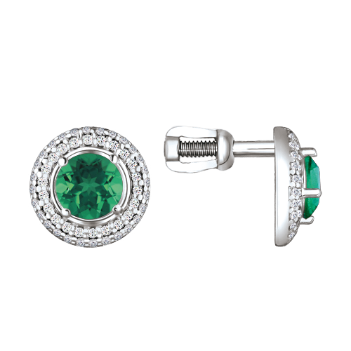 Ohrringe, Silber 925°, Zirkonia, Ohrstecker-Verschluss Ohrringe, Silber 925°, Zirkonia, Ohrstecker-Verschluss