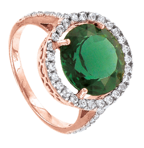 Damenring Rotgold mit Zirkonia 9169/dr 16,0mm - 19,5mm Damenring Rotgold mit Zirkonia 9169/dr 16,0mm - 19,5mm