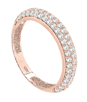 Damenring Rotgold mit Zirkonia 11167/dr 16,0mm - 19,5mm Damenring Rotgold mit Zirkonia 11167/dr 16,0mm - 19,5mm