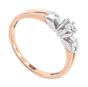 Damenring Rotgold mit Brillant 13148/dr 16,0mm - 19,5mm Damenring Rotgold mit Brillant 13148/dr 16,0mm - 19,5mm