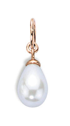 Anhänger, Rotgold 585°, Süßwasser-Zuchtperle, 23 mm Anhänger, Rotgold 585°, Süßwasser-Zuchtperle, 23 mm