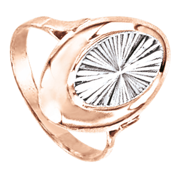 Кольцо, красное/белое золото 13073/dr 16,0mm - 19,5mm Кольцо, красное/белое золото 13073/dr 16,0mm - 19,5mm