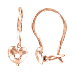 Ohrringe, Rotgold 585°, Zirkonia, französischer Verschluss, 13 mm Ohrringe, Rotgold 585°, Zirkonia, französischer Verschluss, 13 mm
