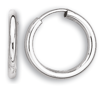 Ohrringe, Silber 925° , Creole, Ø 21 mm