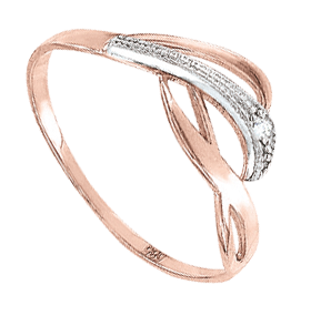 Damenring Rotgold mit Zirkonia 11157/dr 16,0mm - 19,5mm Damenring Rotgold mit Zirkonia 11157/dr 16,0mm - 19,5mm