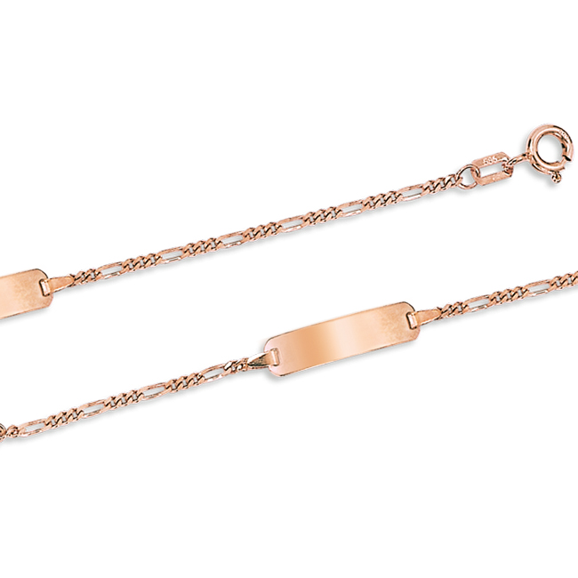 Kinderarmband, Rotgold 585°, Längen 12-14 cm - 14-16 cm Kinderarmband, Rotgold 585°, Längen 12-14 cm - 14-16 cm