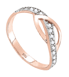 Damenring Rotgold mit Zirkonia 11164/dr 16,0mm - 19,5mm Damenring Rotgold mit Zirkonia 11164/dr 16,0mm - 19,5mm